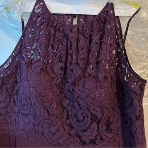 Dark purple evening dress size 14